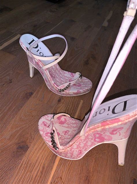 vintage pink dior heels|dior high heel.